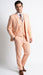 Men’s Light Peach 3 Piece Suit Set with Vest, Prom Wedding Dress Suit