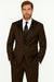 Men's  Black ~ Red Two Button Vest  Suit