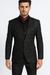 Mens Slim 3 Pieces Black Suit