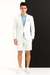 Men's summer business suits with shorts pants set (sport coat Looking) White