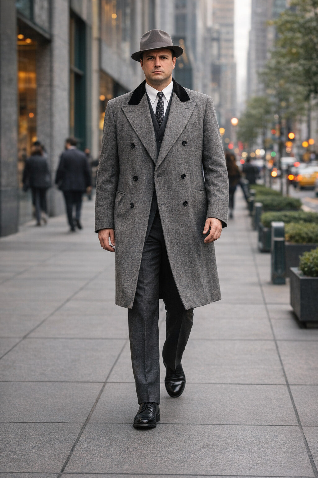 Men's Al Capone Overcoat - Image 3