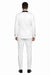 White Shiny Tuxedo Vested Suit - Sateen Sharkskin Fabric Groom Suit