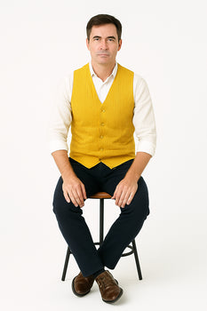 Men's Dark Navy Blue and White Stripe ~ Pinstripe Seersucker Sear sucker suit Vest Set - Image 24