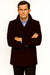 Men's Dark Brown  Wool Fabric Big and Tall Men's Peacoat