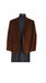 Men's velour Men's blazer Jacket Sport Coat- Brown