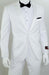 Single Breasted 1-Button Slim Tuxedo - All White Suit