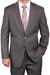 Men's Grey Stripe ~ Pinstripe 2-button 2 Piece Suits - Two piece Business suits Suit