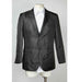 Men's Black  Silver Designer Fashion Dress Casual Blazer