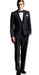 Men's Black high fashion Two Buttons  suit