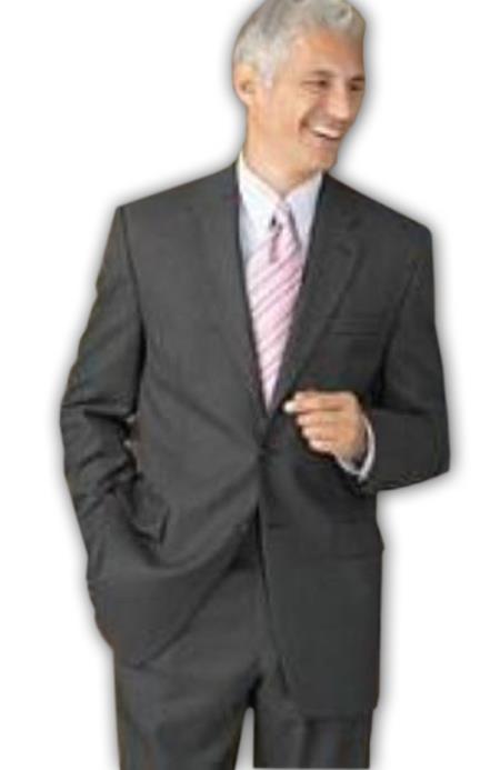 Retail $1295 Flat Front No Pleated Pants & 2 Button Brown Suits On Sale 2 Piece Suits - Two piece Business suits