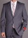 Mantoni Suit - Signature Menswear Wool Fabric SuitsOutlet -  Brand Men's 2 Button Slim Cut Suit Charcoal Gray- High End Suits - High Quality Suits