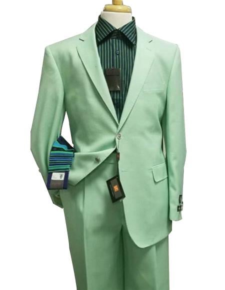 Men's green suit