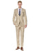 Mens 2 Button Modern Fit Suit Tan