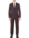 Men's 2 Button Plum ~ Eggplant ~ Dark Burgundy ~ Wine ~ Maroon Suit slim fitted skinny suit