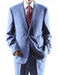 Men's 2 Button Power Blue Suit