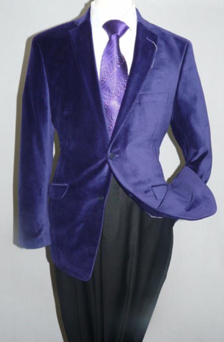 Men's Cheap Priced Designer Fashion Dress Casual On Sale Sport Coat Solid Two Button Christmas Purple Velvet Men's blazer