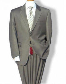Men's Mordern Fit 2 Button  Jacket Suit Taupe - High End Suits - High Quality Suits