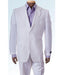 2 Button Men's  Jacket White Linen Suit - Mens Linen Suit
