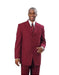2 Button Wine Burgundy ~ Maroon Suit ~ Wine Color Men's Fashion 2 Piece Cheap Priced Business Suits Clearance Sale For Men (Not Long)