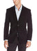 Men's Two-button corduroy Jacket Sport Coat Black