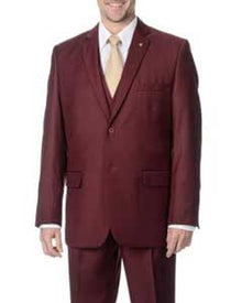 Men's 3-piece 2-button Vested Suit