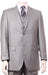 Vitali Brand Suits - Men'S Stone Double Vented Super Fine Poly Blend Suit