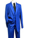 Mens Solid Royal Suit Brand 3 Piece Fashion Dress Suit
