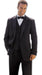 1 Button Solid - Plain Soft 3 Pieces Vested Tuxedo Super 150'S Suit + Tuxedo Shirt - 100% Percent Wool Fabric Suit - Worsted Wool Business Suit