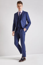 Men's 4 Button Cuff Fully Lined Jacket Blue