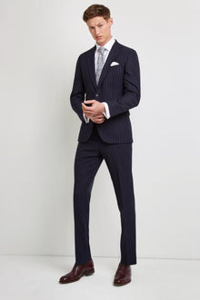 Men's 4 Button Cuff Fully Lined Jacket Navy