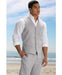 Men's Vest and Pants Set -GD1832 Linen Outfits For Men Perfect for wedding Vest & Pants