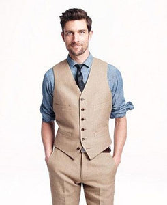 Men's Vest and Pants Set -Linen Outfits For Men Perfect for wedding Vest & Pants