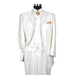 Creme Vested Men's 8 button  Suit Jacket