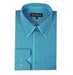 Mens Turquoise Dress Shirt Mini Polka Dot Design Aqua ~ Turquoise Color Classic Fit Men's Dress Shirt