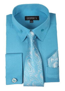 Mens Turquoise Dress Shirt Mens Fashion and Handkerchiefs Aqua Turquoise Color,Black Men's Dress Shirt