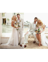 Men's Beach Wedding Attire Suit Menswear Ivory $199