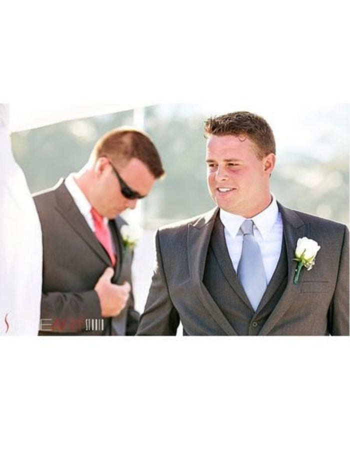 Men's Beach Wedding Attire Suits Menswear Dark Grey $199