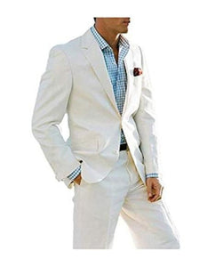 Men's Beach Weddings Attire Suit Menswear Ivory $199