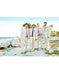 Men's Beige Flap Two Pockets One Button Beach Weddings Attire Suits