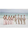 Men's Beige Four Buttons Beach Weddings Attire Suit
