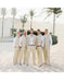 Men's Beige Two Buttons One Chest Pocket Beach Wedding Attires Suit