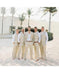 Men's Beige Two Buttons One Chest Pocket Beach Wedding Attires Suit