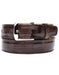 Men's Authentic Genuine Skin Italian Borgo Genuine Ostrich Leg Brown Belt