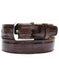Men's Authentic Genuine Skin Italian Borgo Genuine Ostrich Leg Brown Belt