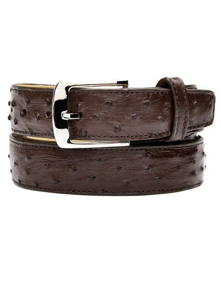Mens Ostrich Belt