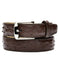 Men's Authentic Genuine Skin Italian Cap toe Lace UP Oxford Style II Genuine Ostrich Brown Belt
