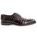 Belvedere Chapo Men's Grey Caiman Hornback Dress Shoes