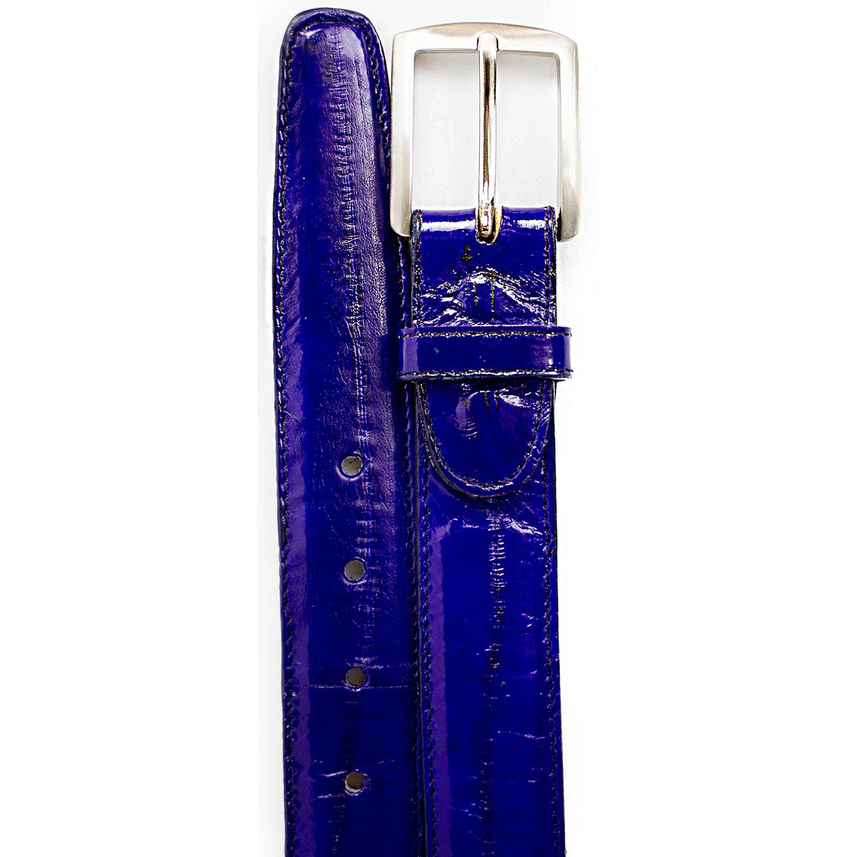 Belvedere Eel Belt - Navy Eel Skin Luxury Shoe