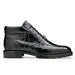 Belvedere Gallardo Caiman Crocodile Dress Hiker Boot – Black