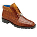 Belvedere Gallardo Men's Caiman Crocodile Dress Hiker Boot in Sport Rust